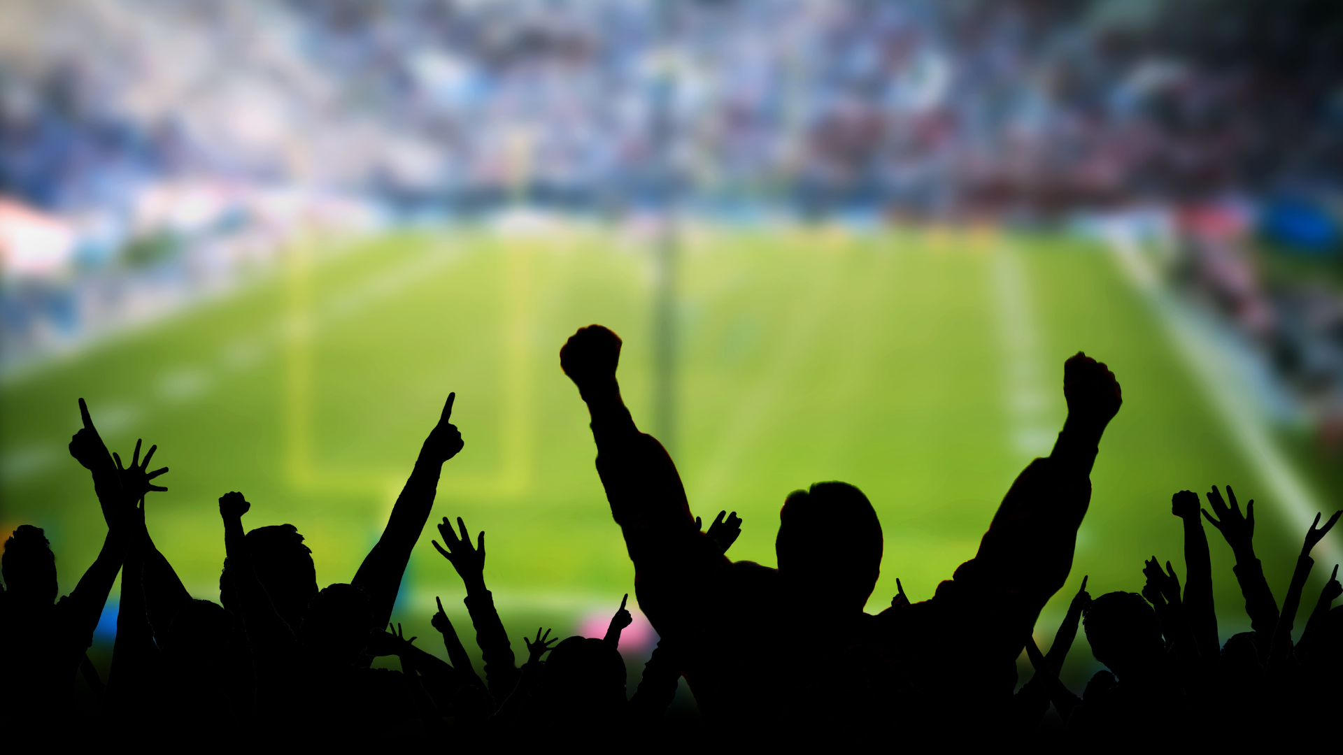 Fans celebrating at a packed stadium during the World Cup 2026 knockouts