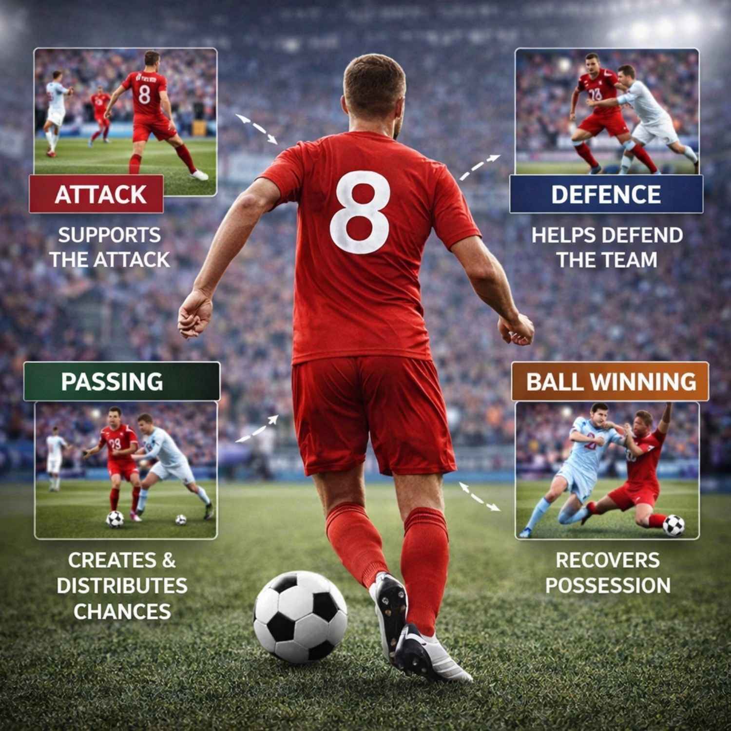 What does a midfielder actually do? Roles and responsibilities explained