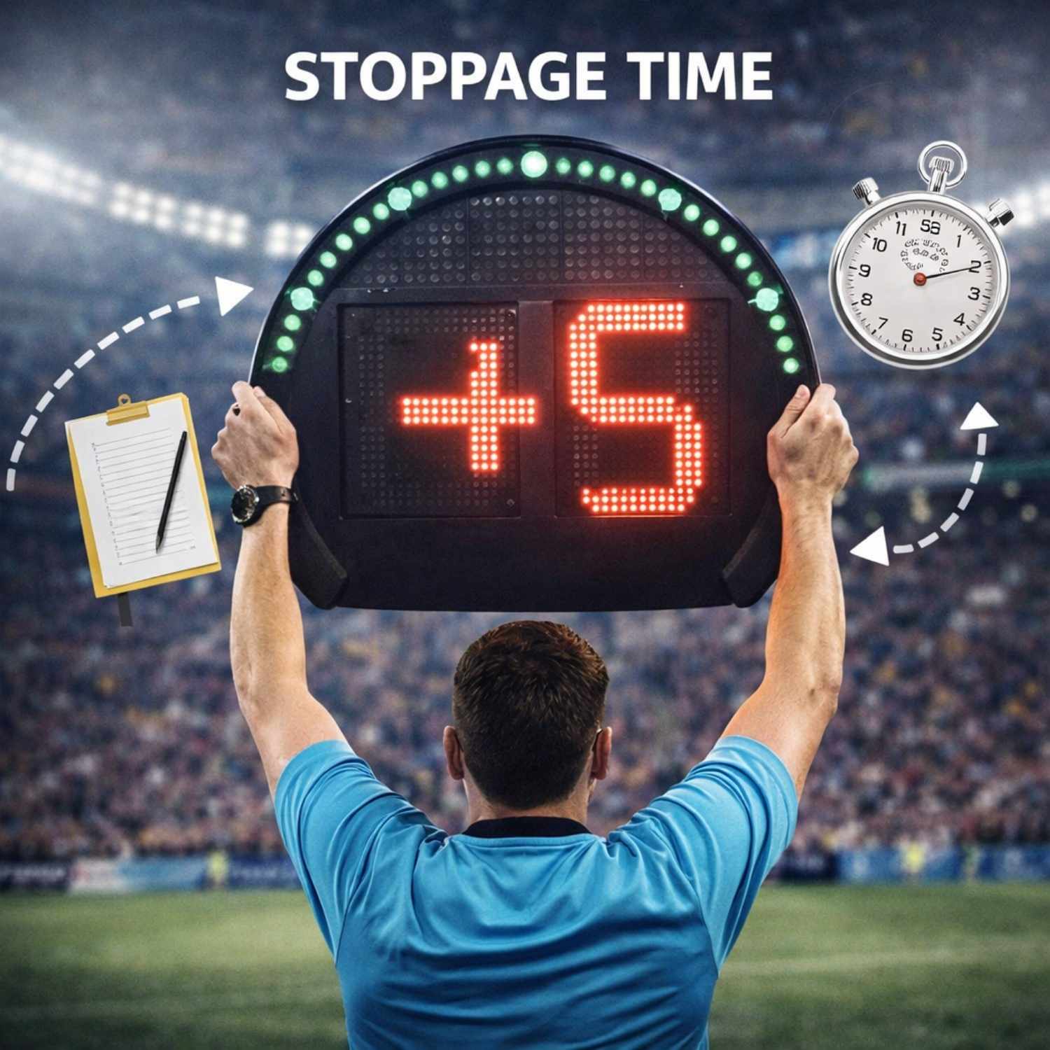 What is stoppage time and how is it calculated?