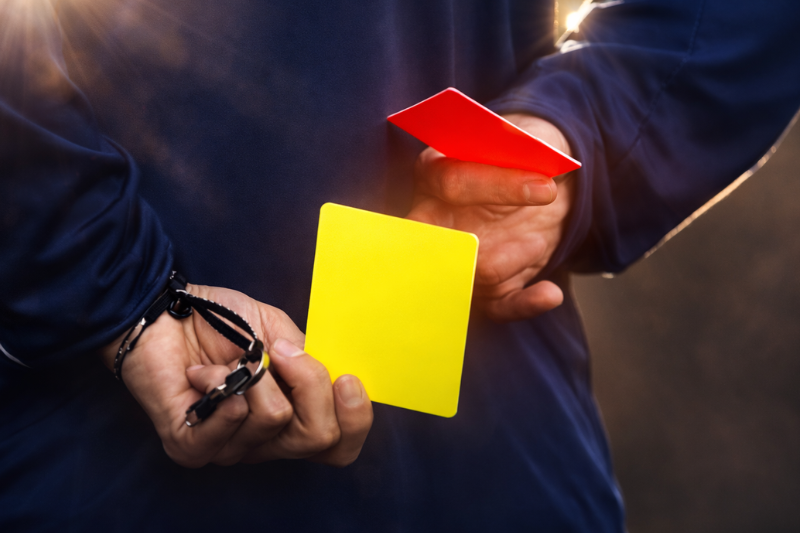 Yellow cards and red cards: Football's disciplinary system explained