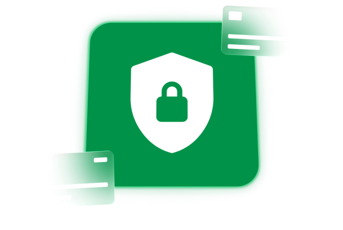 A padlock icon showing the safety of payments on match bingo
